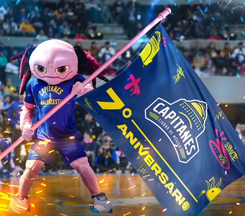 La mascota oficial del equipo capitalino 