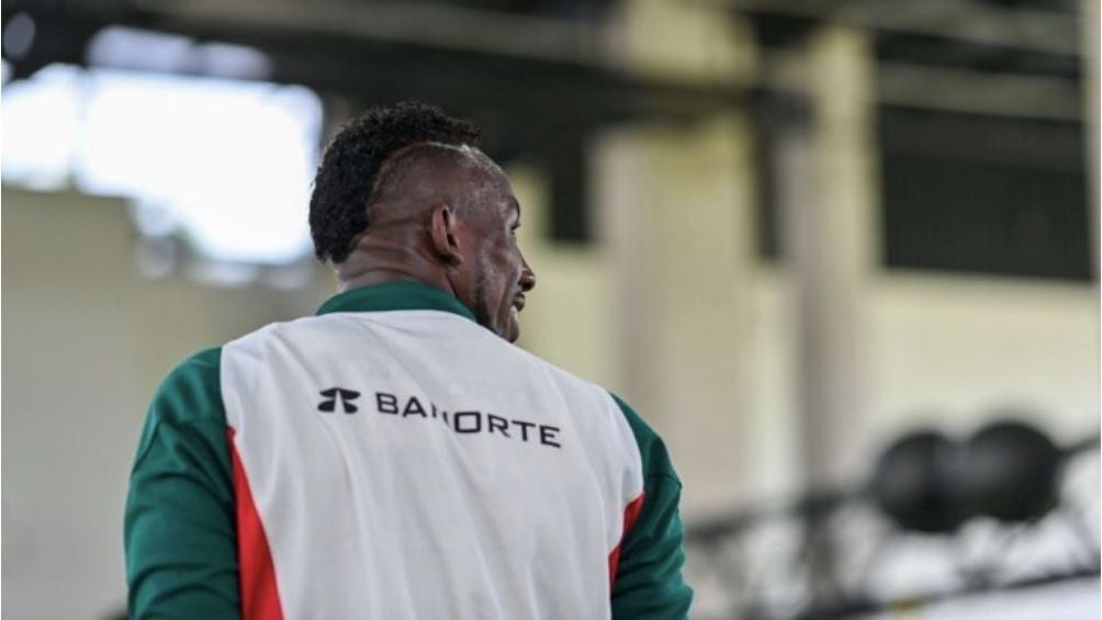 Quiñones durante un entrenamiento que tuvo con el Tricolor