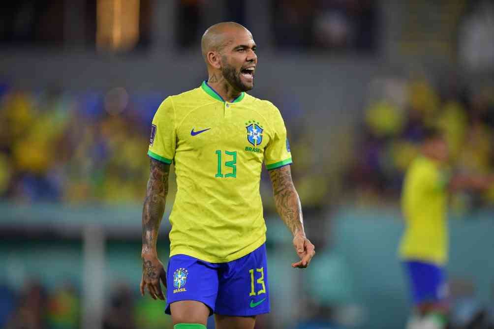 Dani Alves durante la pasada Copa Mundial de la FIFA Qatar 2022