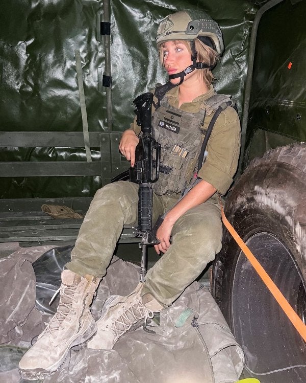 Natalia Fadeev en el ejército de Israel 