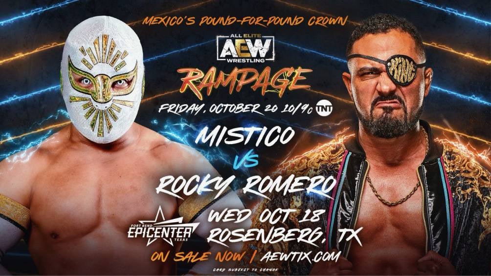 ¿Un acuerdo con el CLLM? Místico y Rocky Romero se enfrentarán un ring de AEW