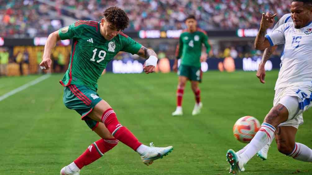 Jorge Sánchez durante el encuentro ante Honduras en la Copa Oro