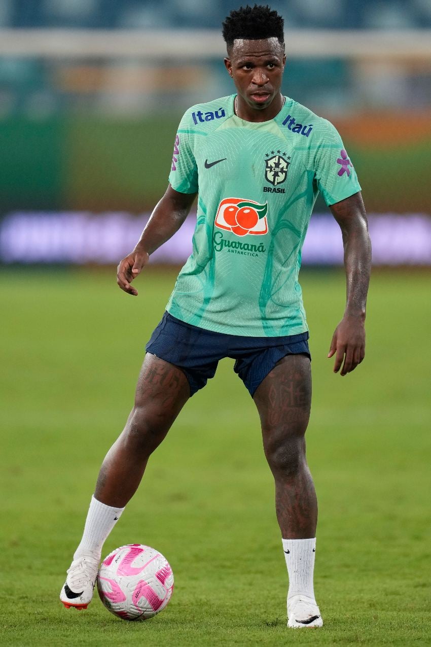 Vini Jr. con la Selección de Brasil