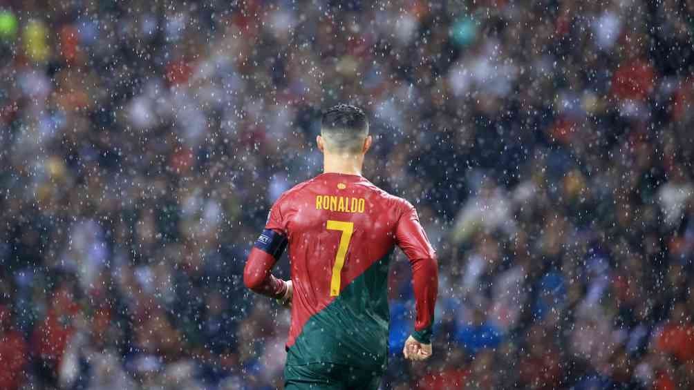 Ronaldo durante el compromiso entre Portugal y Eslovaquia