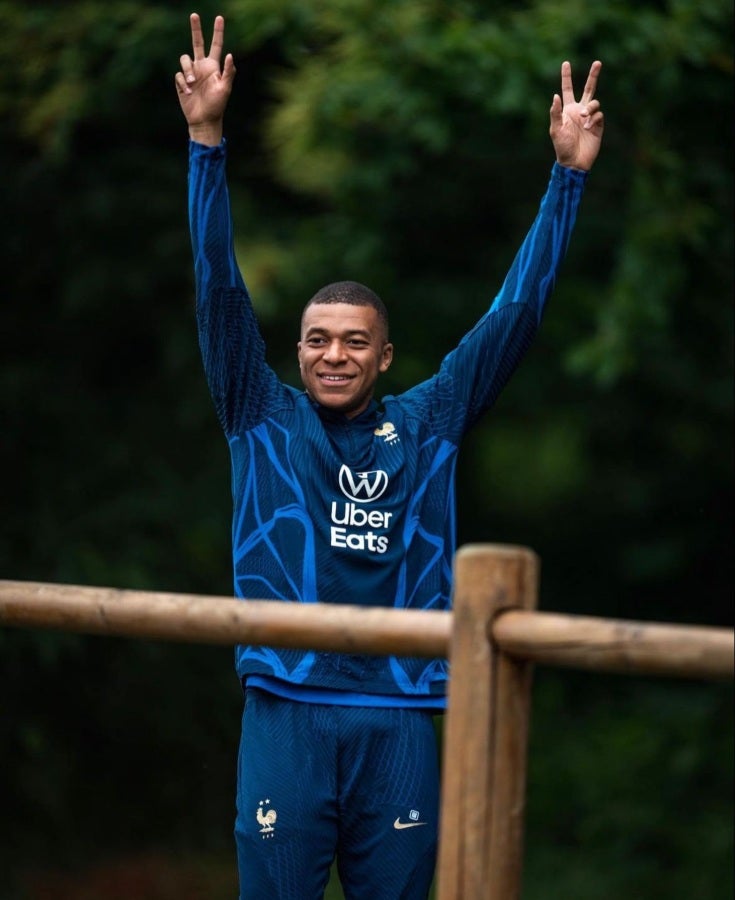 Kylian Mbappé con Francia