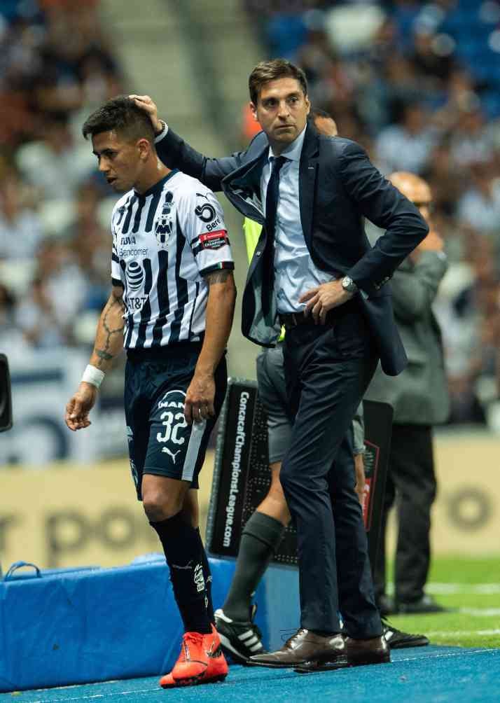 Meza y Alonso durante la Concachampions de 2019