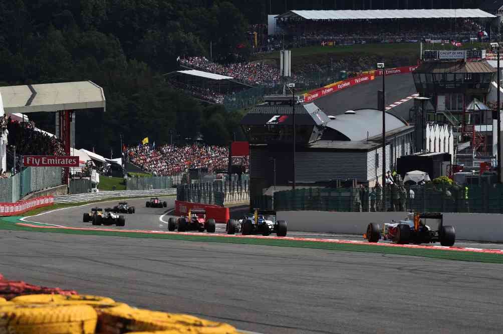 La celebración del Gran Premio de Bélgica en 2017