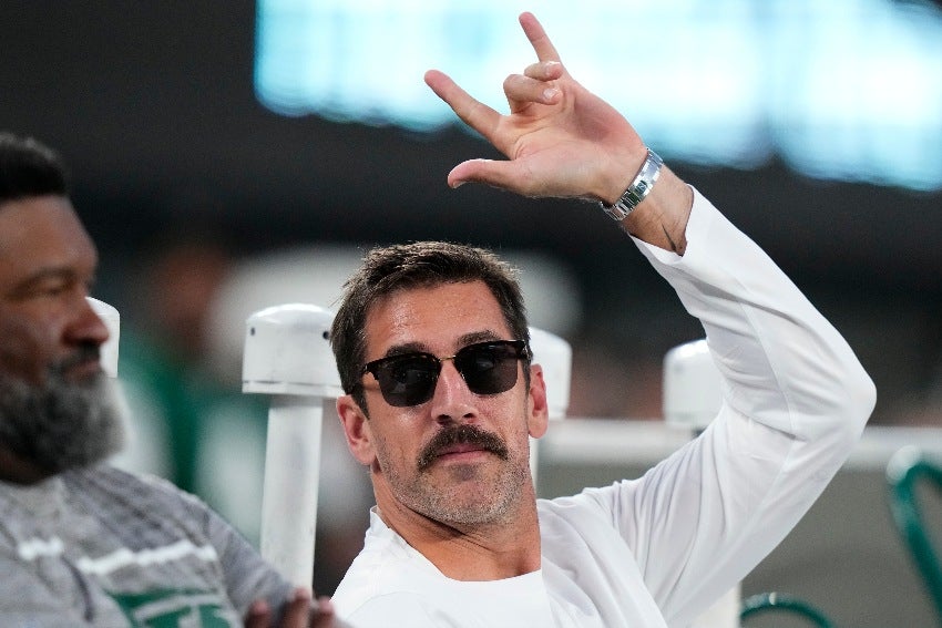 Aaron Rodgers presente en el MetLife Stadium