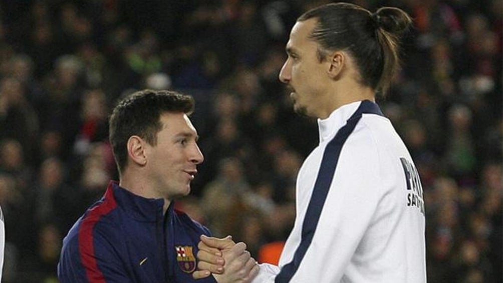 Messi y Zlatan en el Barcelona