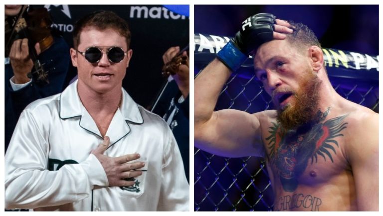 Canelo y McGregor ya calentaron el encordado