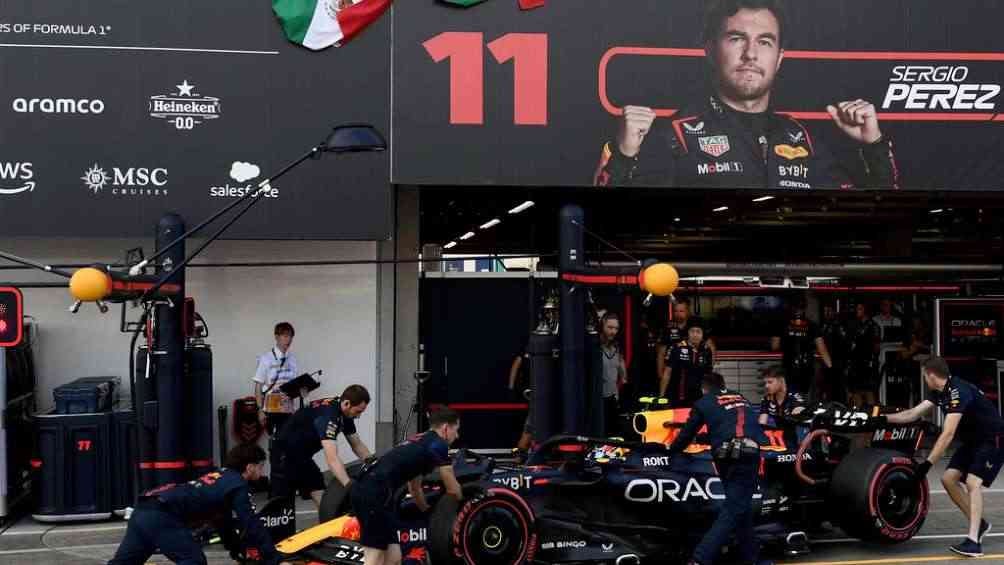 El garage de Checo Pérez en Suzuka