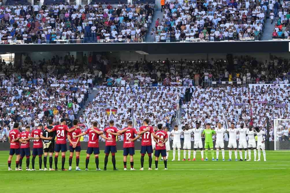 Osasuna y Real Madrid en el Santiago Bernabéu en partido de LaLiga