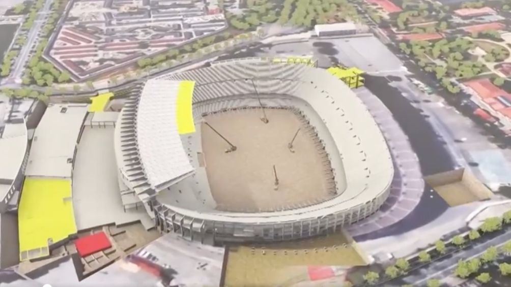 Muestra de cómo es el proceso de construcción del nuevo Camp Nou