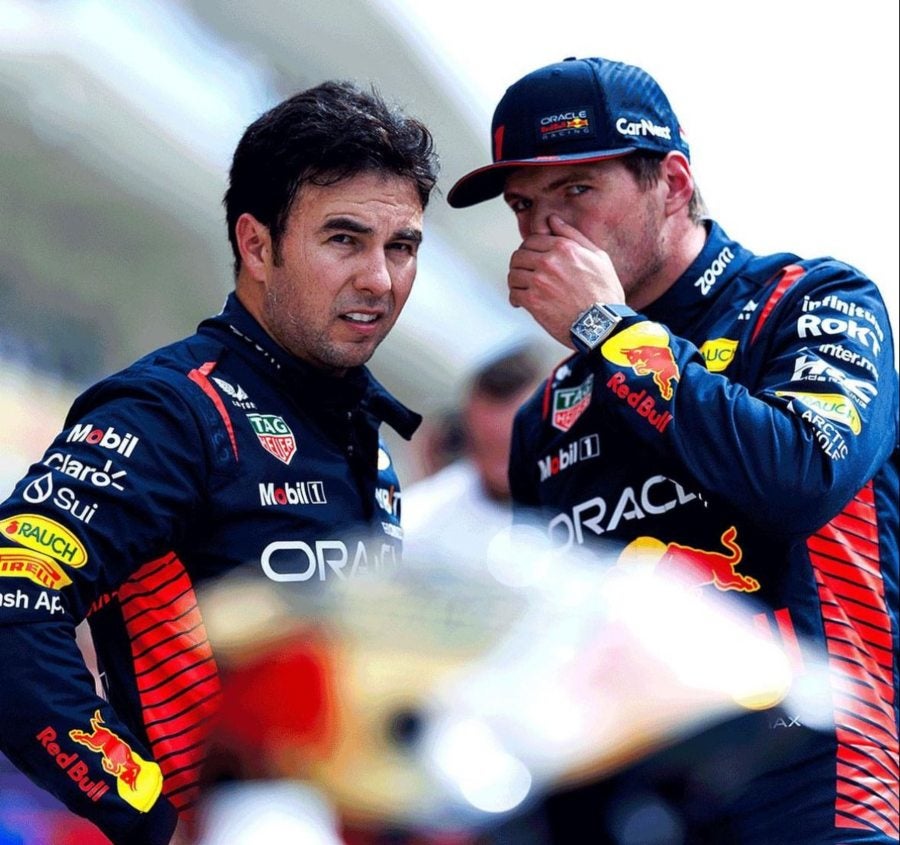 Checo Pérez y Max Verstappen en el GP de Austin