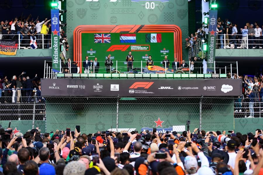 Premiación del GP de México 2022