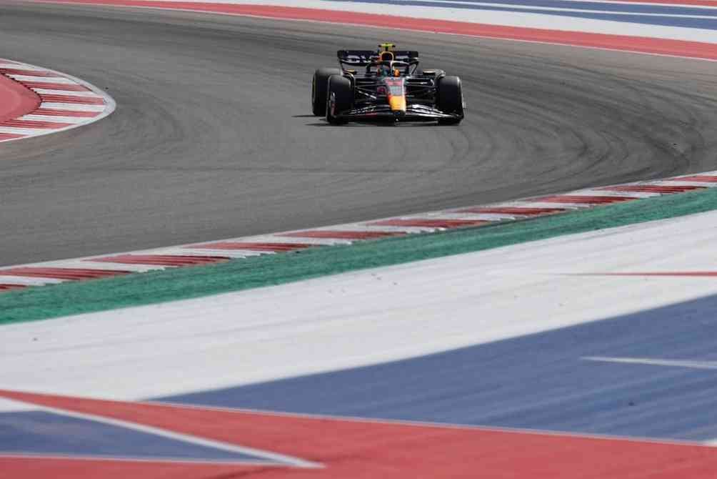 Checo Pérez durante el Gran Premio de Estados Unidos