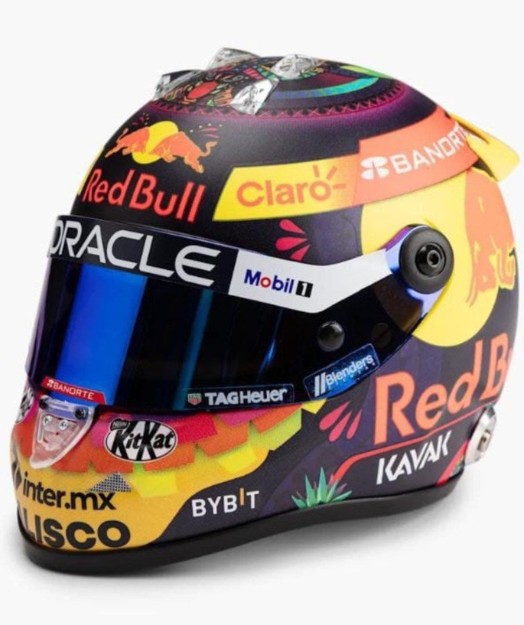 Casco de Checo para el Gran Premio de México