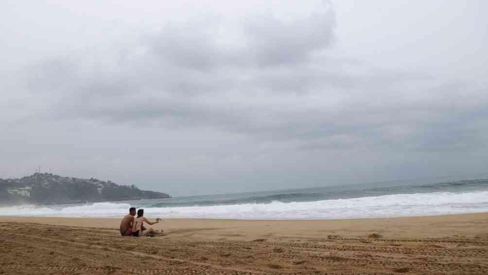 Turistas en las costas de Guerrero 