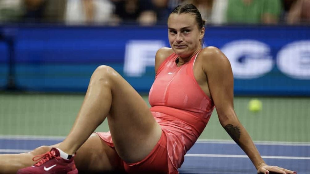 Sabalenka durante un partido