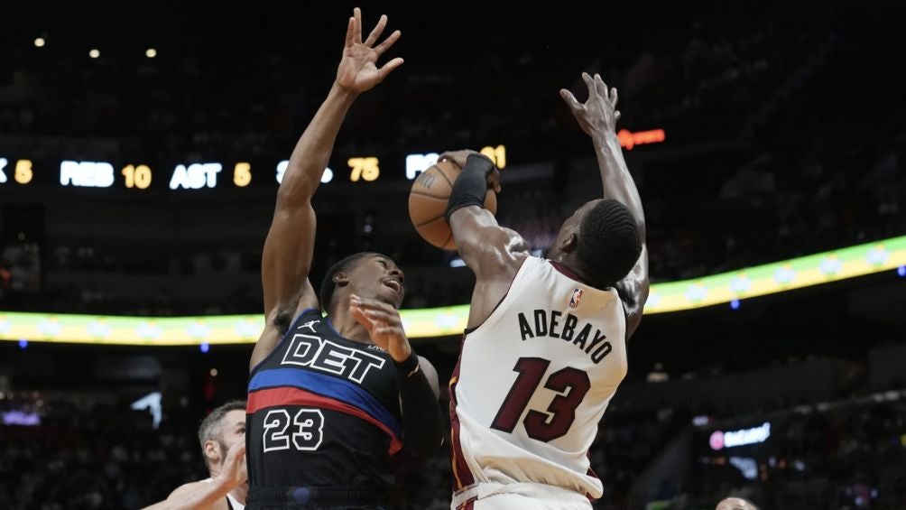 Bam Adebayo fue la pieza clave ante Detroit