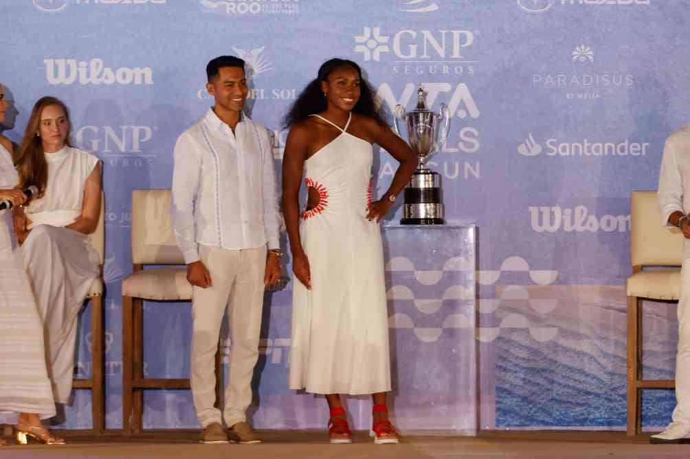 Coco Gauff en la ceremonia de sorteo