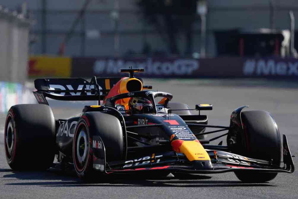 Verstappen durante la clasificación del GP de México 