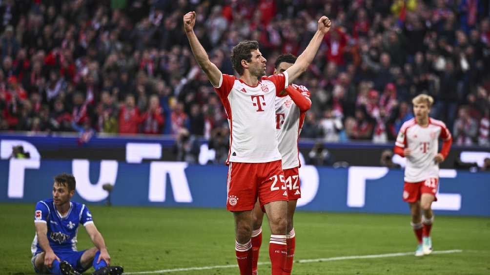 Müller participó en la goleada