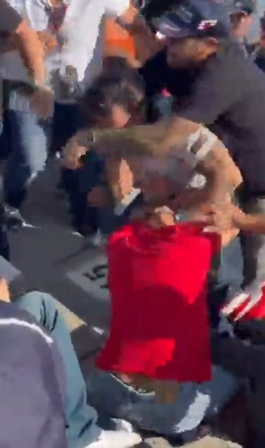 Pelea en las gradas del Autódromo 