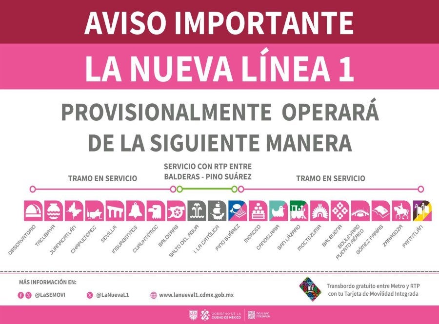 Línea Rosa Del Metro De La Ciudad De México Anuncia Reapertura Este 30