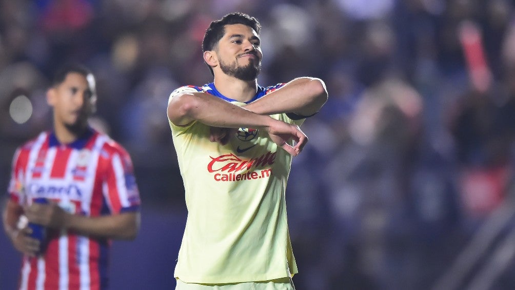 Henry Martín celebra el gol 