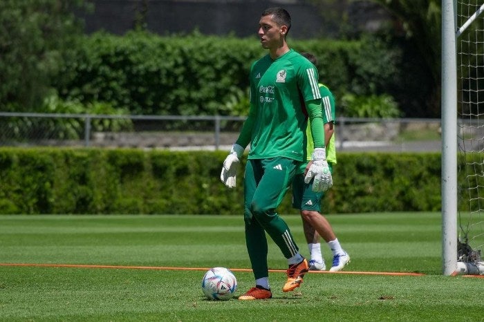 Tapia entrenando con la Selección Mexicana Sub-23