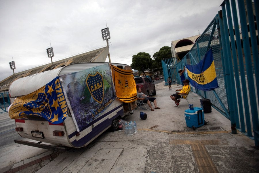 Aficionados de Boca Juniors en Río de Janeiro