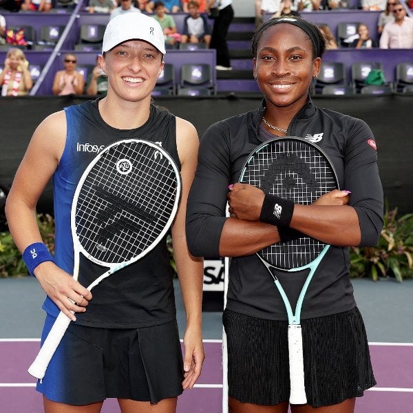 Coco e Iga tras jugar las WTA Finals Cancún