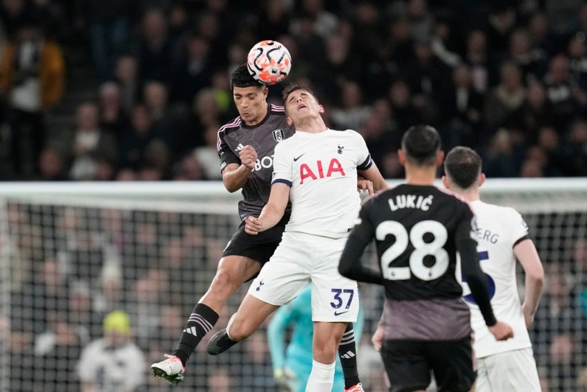 Partido frente al Tottenham 