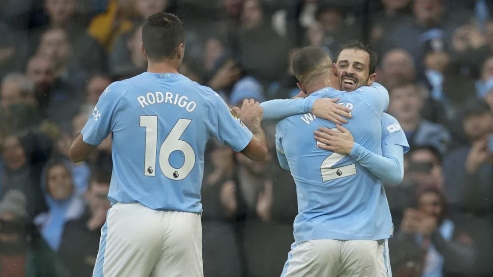 Bernardo Silva celebrando un gol