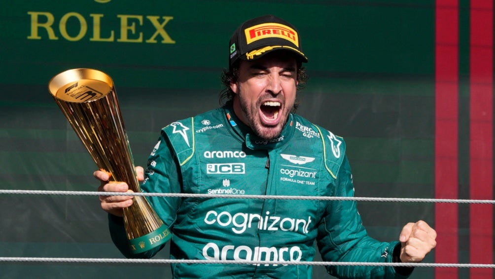 El español en el podio del GP de Brasil 