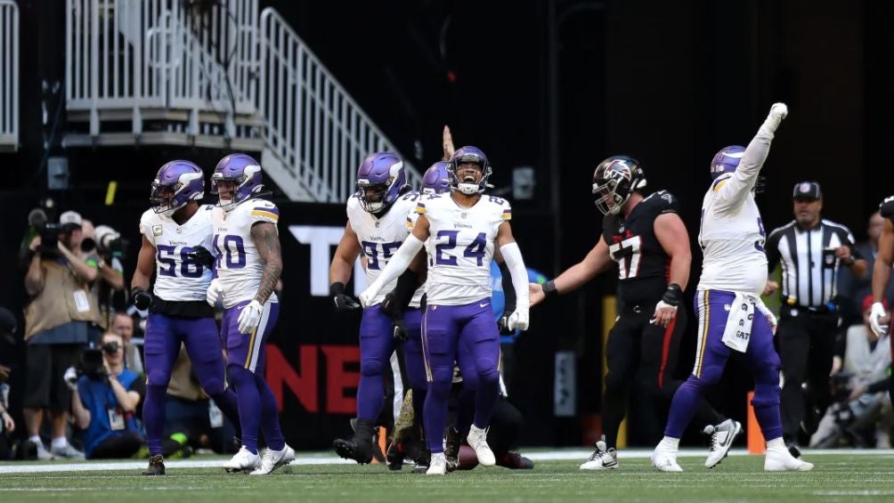 Viking celebra la victoria ante Falcons