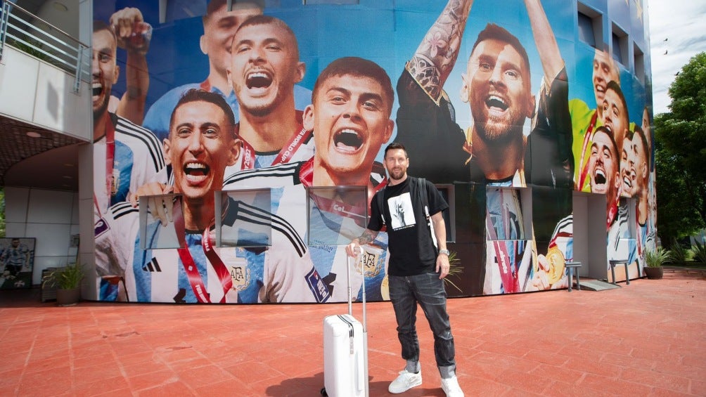 Messi has arrived in Argentina for the matches against Uruguay and Brazil