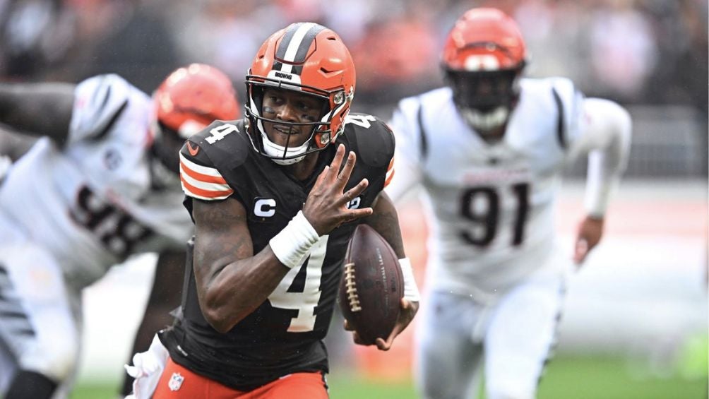 Watson en un partido con los Browns