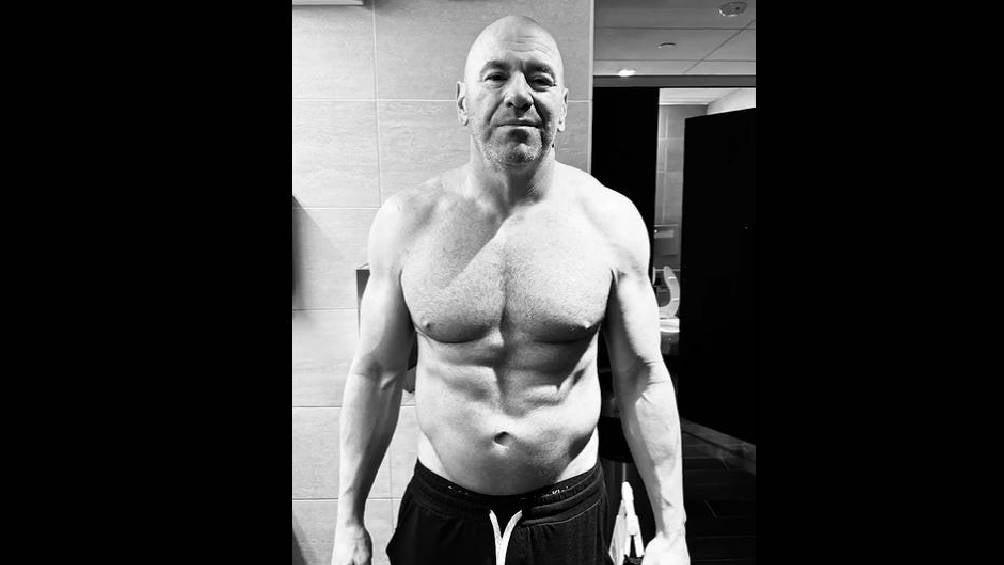 Así se veía Dana White antes de comenzar el ayuno