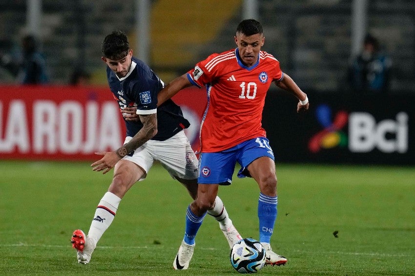 Alexis Sánchez en el juego ante Chile