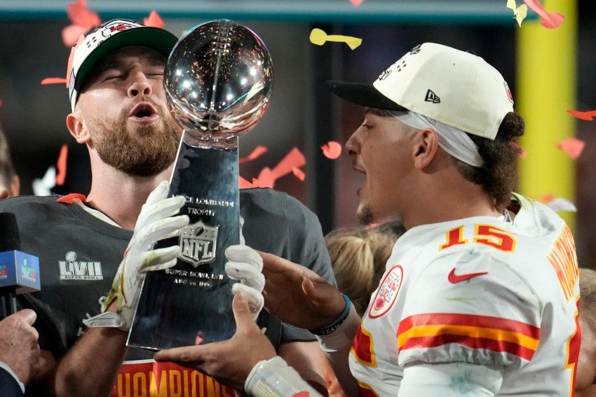 Kelce en el Super Bowl 