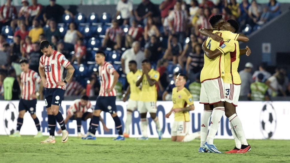 Colombia celebra la victoria ante Paraguay