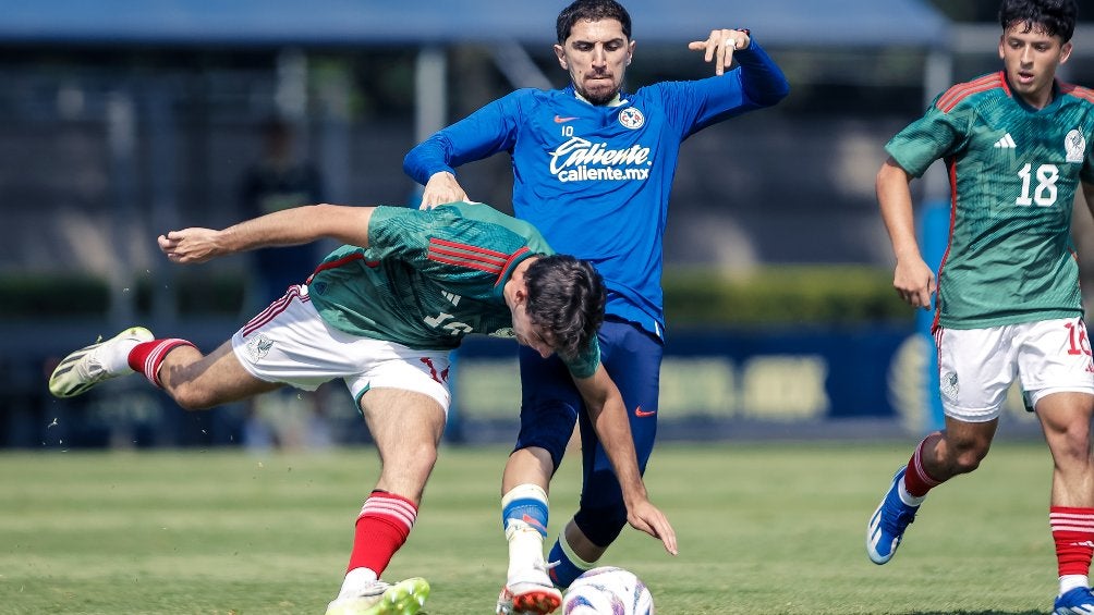 Diego Valdés regresó con América en empate ante el Tri Sub 23