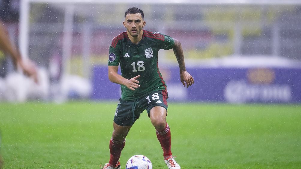 Chávez durante el partido ante Honduras