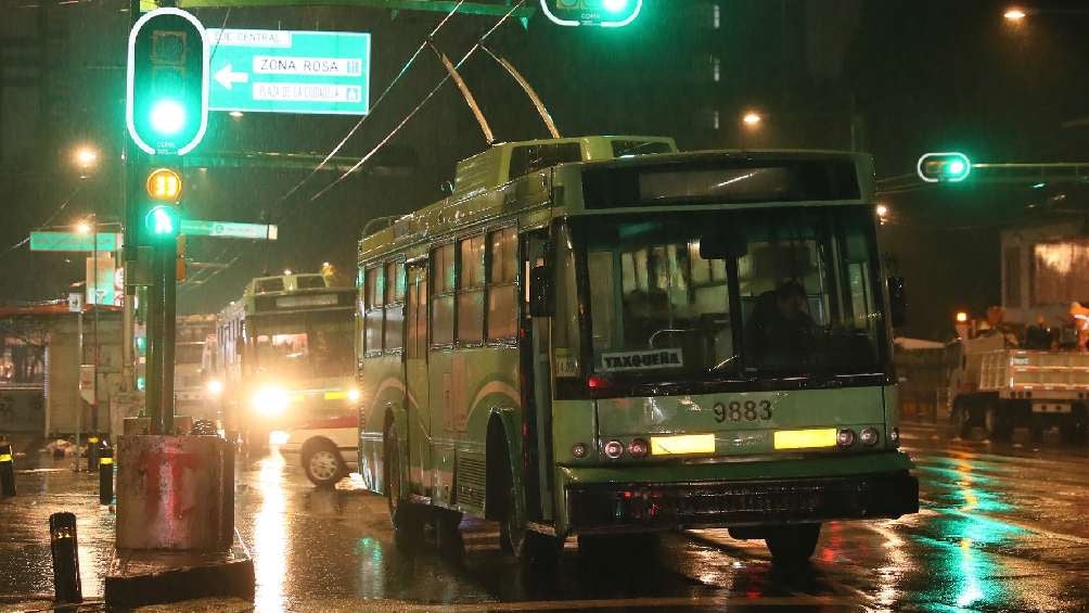 La precipitación será más intensa durante la noche. 