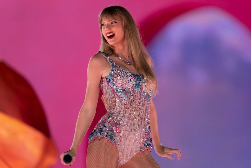 Swift en uno de sus conciertos 