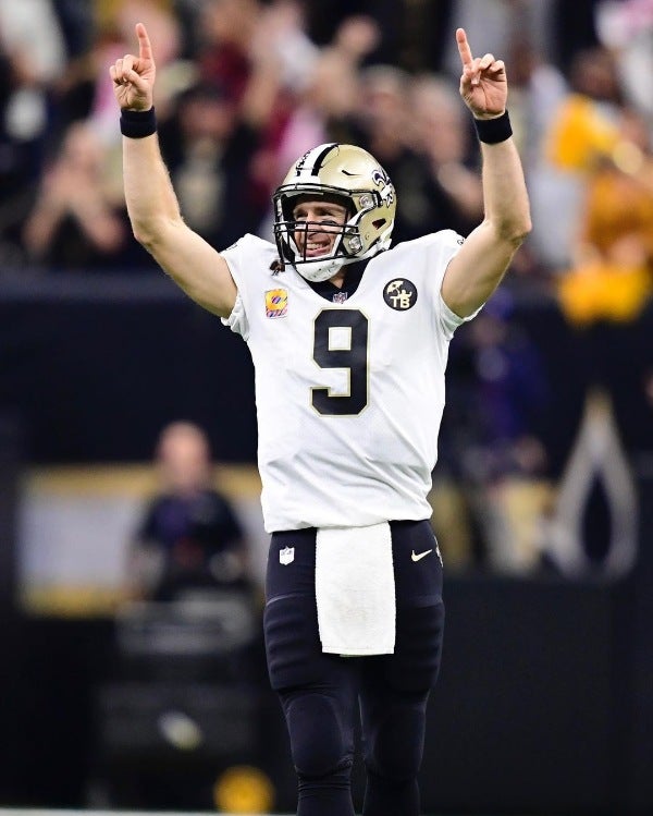 Brees pasó la mayor parte de su carrera con los Saints 