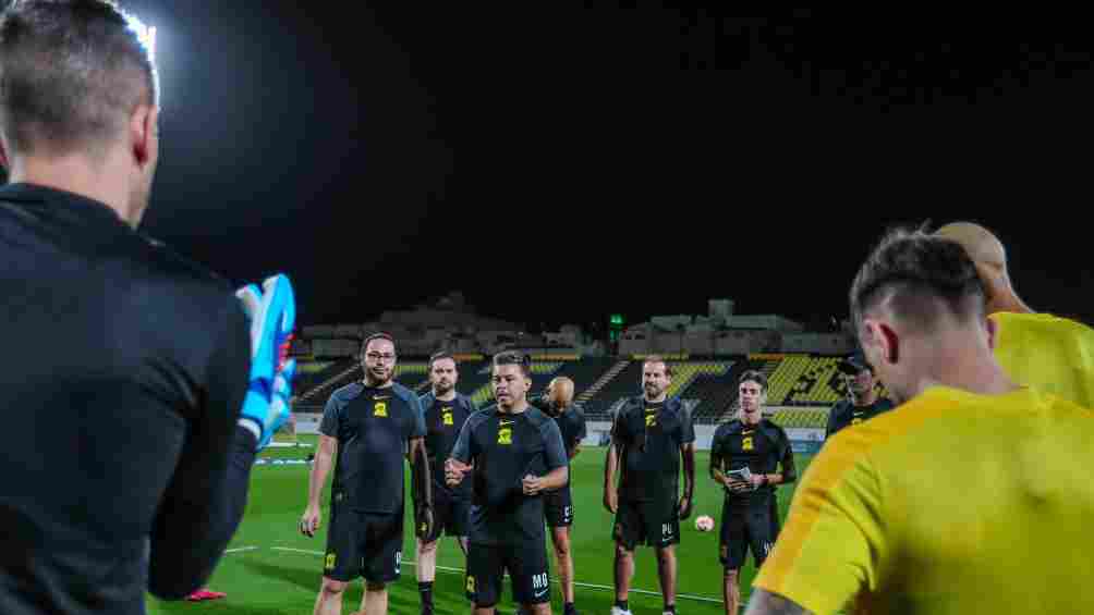 Gallardo en el entrenamiento con su nuevo equipo