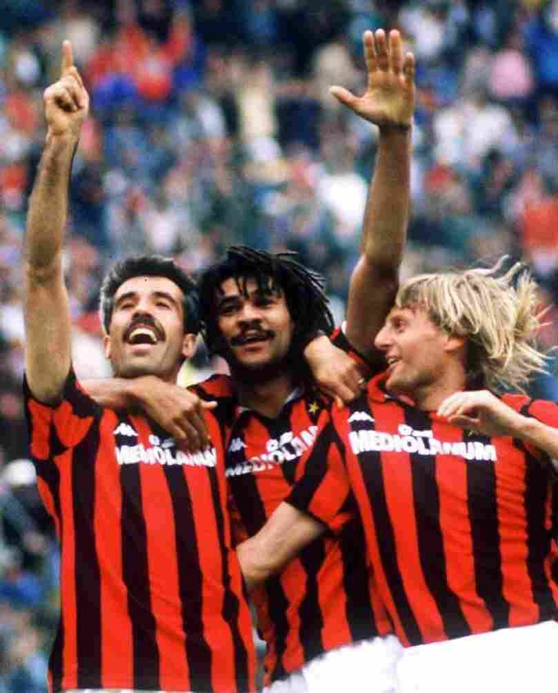 Gullit como jugador del AC Milan